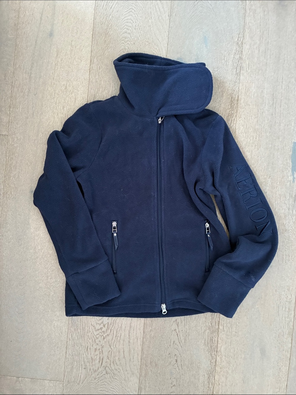 Aerion - Navy Zip-Front Fleece